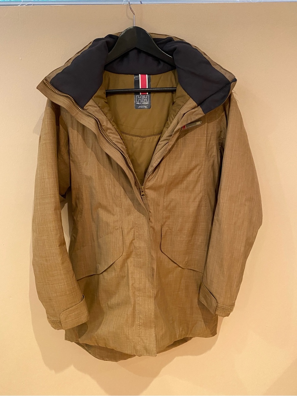 Helly Hansen Olive-Tone Insulated Hooded Jacket